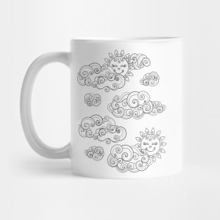 Noncolored Fairytale Weather Forecast Print Mug